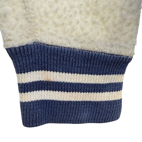 Vintage 1960s Champion Knitwear Mansfield YMCA Varsity Jacket XS White & Navy - Picture 14 of 15